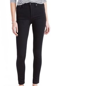 Madewell 9" High Rise Black Skinny Jeans - Petite